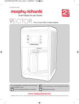 Morphy Richards 163002 Vector Filter Coffee Machine User manual
