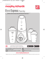 Morphy Richards 403036 Family Size Blend Express User manual