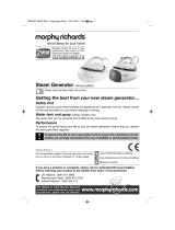 Morphy Richards Compact Jet 333020 Steam Generator User manual