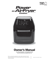 Power Air Fryer PAFBKO User manual