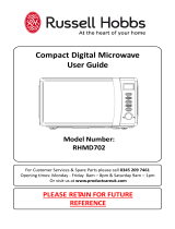 Russell Hobbs RUS HOBBS RHMD702C 17L 700W SOLO ET CRM User manual