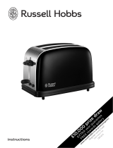 Russell Hobbs R HOBBS COLOURS 2SL TOASTER BLK User manual