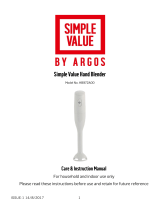 Simple Value by Argos SIMPLE VALUE HAND BLENDER User manual