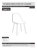 Hygena Beni Pair of Dining Chairs User manual