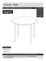 Hygena Amparo Black Dining Table & 4 Chairs User manual