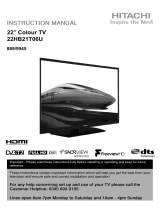 Hitachi 22 INCH FULL HD TV User manual