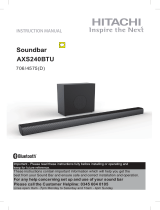 Hitachi 70W RMS 2.1Ch Sound Bar User manual