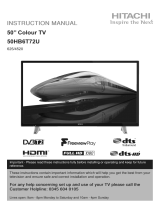 Hitachi 50 Inch Full HD Smart TV User manual