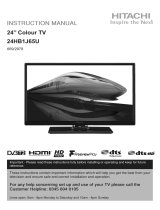 Hitachi 24IN HDRDY FVPLAY SMRT TV DVD CO User manual