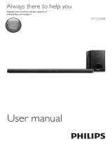 Philips HTL5160 640W 3.1 CH WIRELESS SO User manual