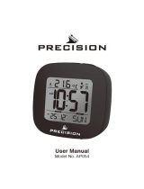 Precision Radio Controlled LCD Alarm Clock User manual