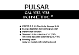 Pulsar Men's Kinetic Cream Dial Brown Strap Watch User manual