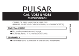 Pulsar Chronograph Silver Bracelet Watch User manual