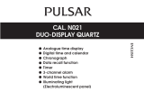 Pulsar Men's Silver Stainless Steel Digital Watch User manual