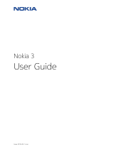 Nokia Sim Free 3 Mobile Phone User manual