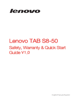 Lenovo Tab S8-50 User manual