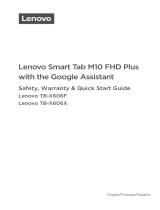 Mode d'Emploi pdf Lenovo Smart Tab M10 FHD Plus avec Google Assistant Operating instructions