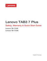 Mode d'Emploi pdf LenovoTab 3 7 Plus