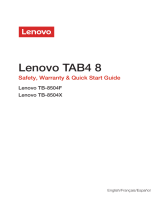 Lenovo Tab Series User Tab 4 8 User manual