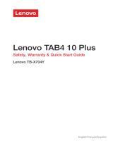 Lenovo Tab 4 10 Plus Operating instructions