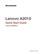 Lenovo A2010-A User manual