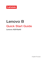 Lenovo B B Dual SIM Operating instructions