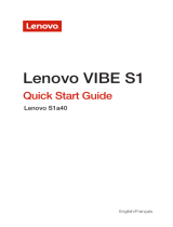 Lenovo Vibe S1 Quick start guide