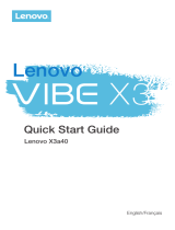 Lenovo Vibe X3 Operating instructions