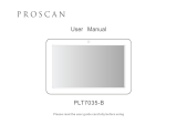 ProScan PLT7035-B User manual