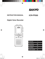 Sanyo ICR FP500 Operating instructions