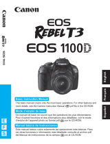 Canon EOS Rebel T3 Operating instructions