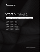 Lenovo Yoga Tab 2 1050 User guide