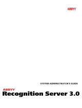 ABBYY Recognition Server 3.0 User guide