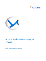 ACRONIS Backup & Recovery for vCloud User guide