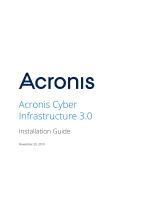 ACRONIS Cyber Infrastructure 3.0 Installation guide