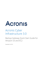 ACRONIS Cyber Infrastructure 3.0 Quick start guide