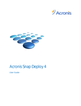 ACRONIS Snap Deploy 4.0 User manual