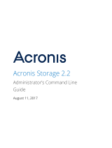 ACRONIS Storage 2.2 User guide