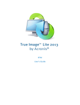ACRONIS Web HelpTrue Image Lite 2013 by Owner's manual