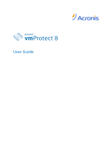 ACRONIS vmProtect 8 Owner's manual