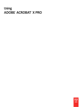 Adobe Acrobat X Pro Owner's manual