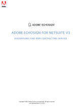 Adobe EchoSign for NetSuite V3 Operating instructions
