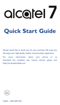 Alcatel 7 Metro PCS Quick start guide