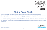 Alcatel OneTouch Pop Series P350X Quick start guide
