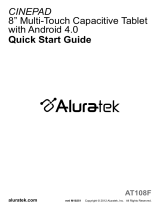 Aluratek CINEPAD AT108F Quick start guide