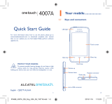 Alcatel OneTouch 4007A Quick start guide