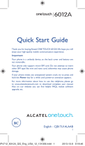 Alcatel 6012A Quick start guide