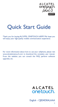 Alcatel 6039Y Quick start guide