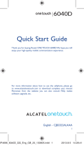 Alcatel 6040D Quick start guide