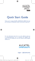 Alcatel 6043D Quick start guide